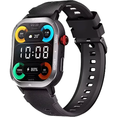  Haylou IRON Neo 1.95-inch TFT With 3ATM Waterproof Smart Watch- Black image