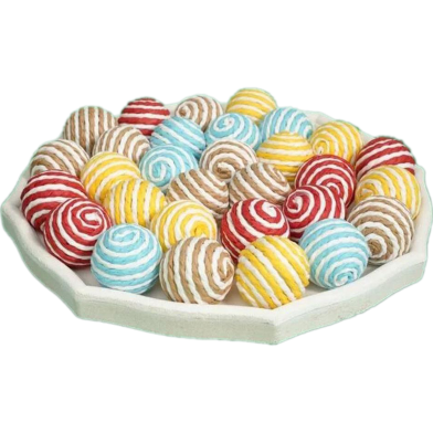  Interactive Sisal Cat Scratch Ball - Durable Pet Toy For Chasing, Biting, And Scratching -1pcs image