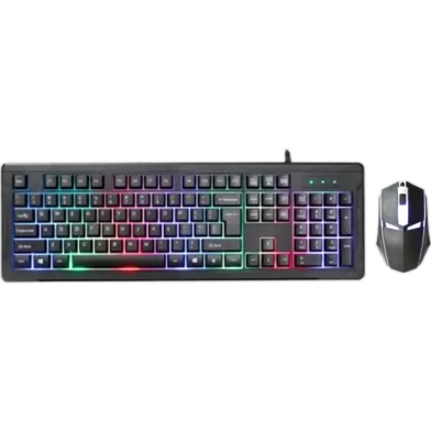  Jedel GK105 2 In 1 Wired Rgb Light Optical Gaming Mouse And Keyboard Combo image