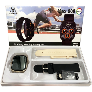 Maixinn Max 008 Smartwatch Dual Straps Bt Calling And Hd Display image
