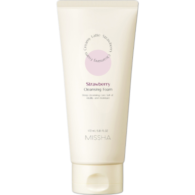  Missha Creamy Latte Cleansing Foam Strawberry 172ml image