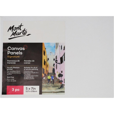  Mont Marte Canvas Panel 3 Pcs image