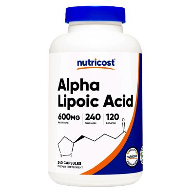  Nutricost Alpha Lipoic Acid 600mg Per Serving - 240 Capsules -523097620 image