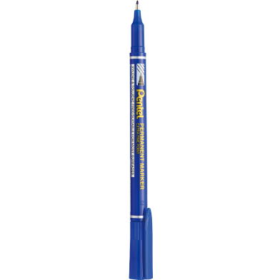  Pentel NFS410-C Parmanent Marker Super Fine Point-Blue image