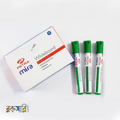  Petra Mira Whiteboard Marker - Green.Bt 12 Pcs image