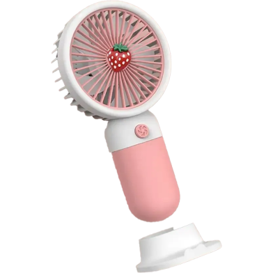 Rechargeable Cute Mini Handheld Fan with Strong Wind 1 Pcs image