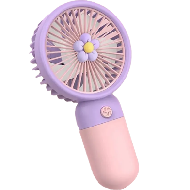 Rechargeable Cute Mini Handheld Fan with Strong Wind 1 Pcs image