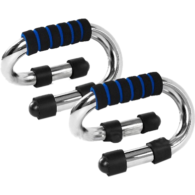  Push Up Bars-2 Pcs - Black And Silver image