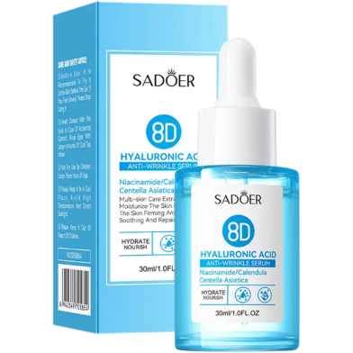  SADOER 8D Hyaluronic Acid Anti-Wrinkle Serum Niacinamide/Calendula Centella Asiatica – 30ml image
