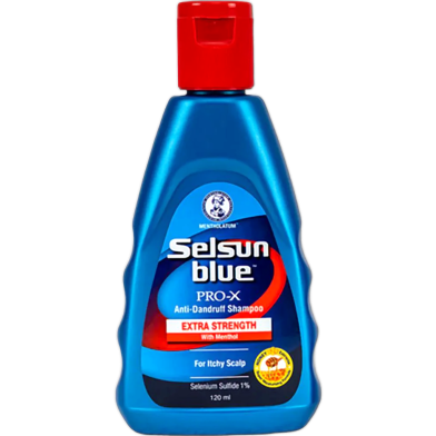  Selsun Blue PRO X Extra Strength Shampoo Anti Dandruff For Itchy Scalp 120 ml UK image