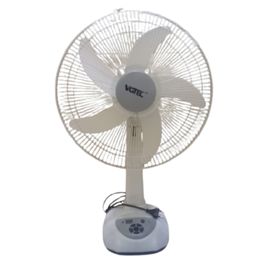  VGRF-1667 Rechargeable Table Fan White -16 Inch-(6 Months Warranty) image