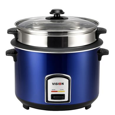 VISION Rice Cooker 1.8 L 40-06 SS Double Pot Blue - 873209 image