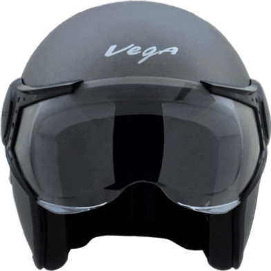  Vega Jet Open Half Face Dull Anthracite Helmet image
