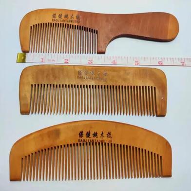 Wooden Hair Comb Wooden Hair Comb - 3pcs Slide 2