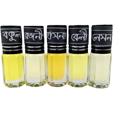 FLORAL Fragrance Traditional perfume type - 5pcs different Fragrance combo perfume for Mens Non-alcohol Perfume Package FA5 image