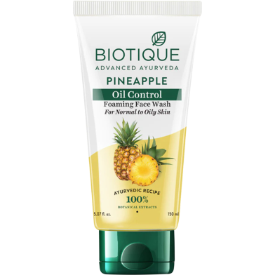 Biotique Bio Pineapple Oil Control Foaming Face Wash 150ml image