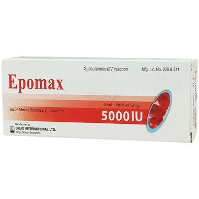 Epomax 5000 IU IV SC Injection 5000 IU Pre Filled Syringe image