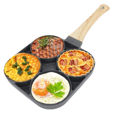 4-in-1 Nonstick Breakfast Frying Pan – Perfect Egg and All-Purpose Cooking Pan image