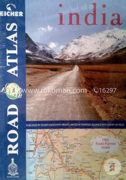 India Road Atlas Includes 17 City Maps