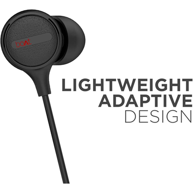 boAt BassHeads 103 In-Ear Wired Earphone-Black boAt