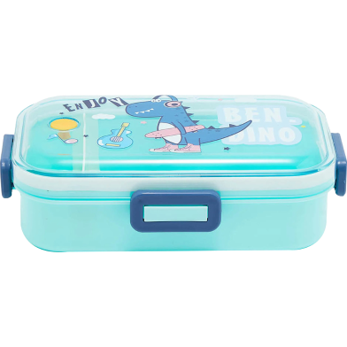 children's lunch container featuring a dinosaur design.  image