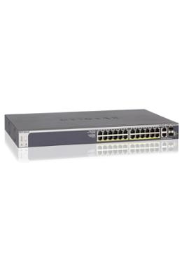 28-Port ProSafe Gigabit Stackable L2 Managed Switch plus 2-10G Copper and 2-10G SFP Port (GS728TX) image