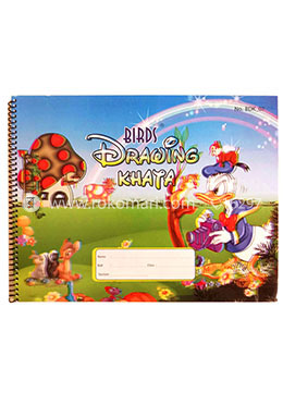 Birds Spiral Drawing Khata - 01 Pcs (Duck Design) image