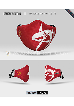 Fabrilife Premium 7 Layer Manchester United FC Designer Cotton Face Mask image