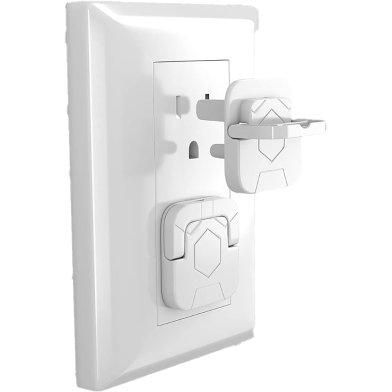 Electrical Outlet Plug Covers, Also Known As Child Safety Outlet Covers Or Baby Proofing Socket Sovers. image