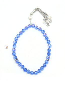 National Impex Nur Stone Tasbih (তসবিহ)- 33 Dana (Blue Color) image