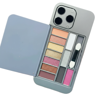 iPhone Eyeshadow Kit with Mirror Compact Portable Makeup Set for Women image