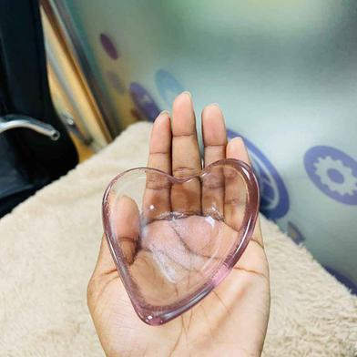Jadroo Heart Shape Glass Serving Bowl image
