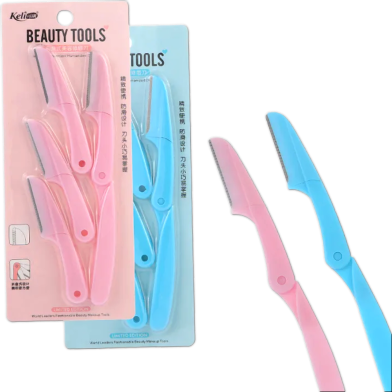 keli 4 Pcs Foldable Eyebrow Facial Hair Removal Shaper and Trimmer in - Facial Razor image