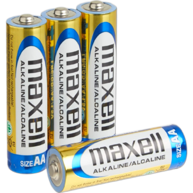 Maxell AA 1.5V Alkaline Battery - 4 Pcs image
