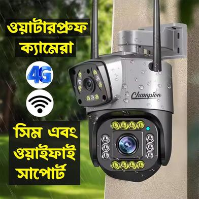 Outdoor Waterproof Dual Lens Sim and Wifi Support IP Camera V10 4g Slide 2