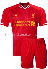 Liverpool Home Club Jersey : Very Exclusive Half Sleeve Jersey With Short Pant
