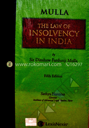 Mulla's The Law of insolvency in India 