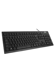 A4 Tech Wired Comfortkey Keyboard PS2, Black (KR-85 Ps2) image