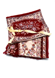 Muslim Prayer Hand Bag Jaynamaz Syria - Maroon and Light Pink - Any Design image