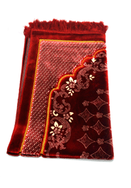 Muslim Prayer Plus Jaynamaz (জায়নামায) Turkey - Maroon Color - Any Design image