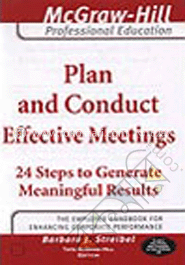 Plan And Conduct Effective Meetings 