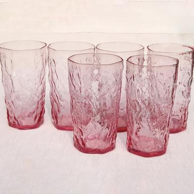 Wantanshopping Drinking Glass Gradient Drinking Glasses Glacier Pattern Glass Bowl image