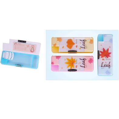 xiaolingjing 35223 Eternity Leaf Double chamber Pencil case and stationery Box with shapner image