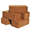 100 Percent DRY Premium Coco Dust Block - 1 kg ± 150gm image