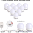 10 Bulbs Dimmable Lights Stick On, 3 Colors Makeup Light, Vanity Lighting Fixtures for Hollywood Mirror (No Mirror Included) image