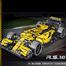 1:10 Yellow Racing Car Blocks 1084pcs Technic Formula 1 Exclusive Car Building Blocks Set -305693974 image