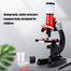 1200 Times Microscope Toys Primary School Biological Science Experiment Equipment Kids Educational Toys Microscope Kit image