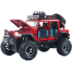 1:24 2411B Off Road Rock Climber Jeep Vehicle Diecast Metal Car Luxury SUV Alloy Model Car Simulation Sound Light Pull Back Car Toy For Kids Gift image