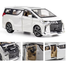 1:24 Die cast Metal Toyota ALPHARD HYBRID Toy Car Vehicles Metal Car 6 Doors Open Model Car Sound Light Toys For Children Gift (Metalcar Alphard-C4011-W) image