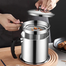 1.2L Oil Strainer Pot Leakproof Stainless Steel Can image